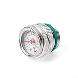 Motorcycle Engine Oil Temperature Gauge, Oil Gauge, Oil Filler Cap Compatible with W650 W400 W800 1987-1998, Silver