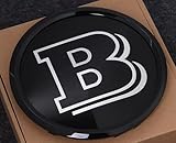 XRDSF Logo Badge for Mercedes Benz Brabus W204, Car Logo Front Grill Emblem Badge Hood Trunk Rear Logo Badge Emblem Emblem Sticker Car Accessor,A