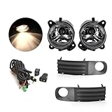 Headlights Fog Lights LED Kit Accessories For VW T5 Transporter For Multivan For Caravelle 2003-2010 Gray Fog Lamp Cover Grill Wire Harness Switch Headlight(1 set halogen)
