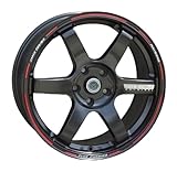 OVBNMO 2PC TE37 17 Inch 5x112 Alloy Racing Wheels Rims Compatible for Mercedes C E S Class CLA GLK SLC W221 Compatible for Audi A6 A8 Q5 Compatible for VW Golf Car Wheels Modified