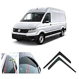 AC WOW 2x Wind Deflectors Compatible with Volkswagen Crafter or for MAN TGE 2017 2018 2019 2020 2021 2022 2023 2024