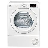 Hoover HLEC8DE H-Dry 300 8kg Condenser Tumble Dryer, Aquavision, White, Sensor dry, NFC
