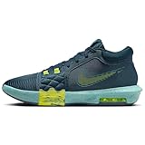 NIKE Lebron Witness VIII Mens Basketball Trainers FB2239 Sneakers Shoes (UK 10.5 US 11.5 EU 45.5, Armory Navy Cyber Green Frost 402)