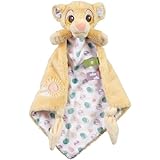 Rainbow Designs Official Disney Baby Lion King Comforter - Adorable Simba Design Newborn Comforter - Perfect for Cuddles, Super Soft Plush Baby Comfort Blanket - Featuring Sensory Tags for Playtime