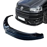 COMPATIBLE WITH VW Transporter T5.1 Facelift 2010-2015 Front Lower ABS Gloss Black Bumper Lip Splitter with Fitting Kit