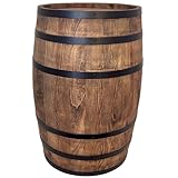 weeco Decoration Wooden Barrel - Barrel Furniture Rustic Style, Menu Card Stand for Bars, Hotels, Restaurants - Wine Barrel Bar Table - Beer Table or Drink Reservation - Wenge 80 x 50 cm