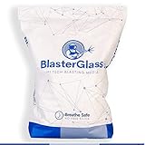 BlasterGlass Hi-Tech 10kg bag 40-60 Grit Abrasive Glass Sand Blasting Media for Blast Cabinets and Sand Blasting Guns - for Cleaning, Peening and prep surfaces