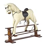 "ALBINO" LUXURIOUS VERY LARGE Rocking Horse "SUN II" MJMARK 6-13 years