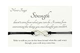 Lucor Inspirational Bracelet, Strength Positive Thinking Gift - Infinity Wish String Bracelet with Inspiring Quote (Black)