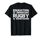 Funny Rugby Shirts & Vintage Gifts Design Studio Unisex-Adults T-Shirt Black Small Classic Fit Short Sleeve Rugby Funny Letter Print T-Shirt