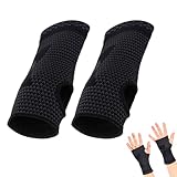 LAIXIABAO 2pcs Copper Compression Wrist Brace Wrist Support Sleeve Left Right Palm Hand Support Brace for Improve Circulation Sport Sprains Pain Relief Injury Recovery