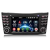 Erisin Android 14 8-Core 4GB+64GB Car Stereo GPS Sat Nav Radio for Mercedes Benz E/CLS Class W211 W219 7 Inch IPS Wireless CarPlay Android Auto DSP DAB+ Bluetooth 5.0 WiFi 4G DSP OBD2 USB Audio Canbus