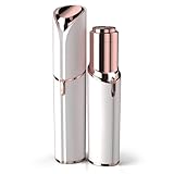 Facial Hair Remover for Women - as Seen on TV Painless Face Shaver - Electric Hair Removal Device for Face Lips Peach Fuzz with Light (White)