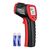Infrared Thermometer, Eventek IR Laser Thermometer -50 ° C ~ 500 ° C (-58 ° F ~ 932 ° F), Non-Contact Digital Temperature Gun for Kitchen Cooking,BBQ,Vehicle Repair,Pizza,Fridge, Red/Black