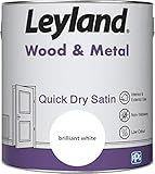 Leyland 423431 Wood & Metal Quick Dry Satin, 2.5 litres, white