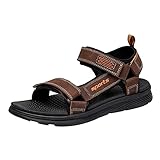 Sport Sandal Mens Summer Wedge Sandals Lightweight Orthopedic Slides Non Slip Walking Sandals Adjustable Ankle Strap Sport Air Bottom Jogging Sandals Open Toe For Outdoor Walking Running