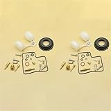 SHYYBD Carburetor Rebuild Motorcycle Carburetor Repair Kit For H&onda NT650V Deauville NT 650V Deauville 1998 1999 2000 2001 Carb Float Diaphragm(Set 4)