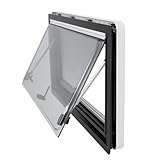 Tilt Side Window for Caravan, Van - Tinted Sliding Hinged Window for Motorhome, 1200x600mm