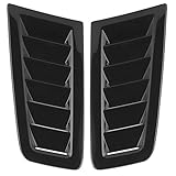 Zerone SUV Hood Vent, Car Hood Vent Hood Vents for Cars Auto Hoods Vents Bonnet Cover Universal Bonnet Air Vents Engine Hood for Focus RS MK2 Style, Pack of 2 Bright Black