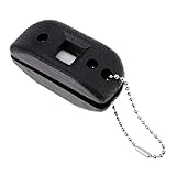P Prettyia Handheld Sharpener for Ice Skate Blade Hockey Sharpening Oilstone Sandstone with Hanging Line - Black