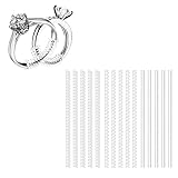Anpro 15 Pack Ring Size Adjuster - with 3 Sizes Clear Ring Sizer Adjuster for Loose Rings,Spiral Silicone Tightener Set