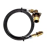 Gomet LPG Gas Bottle Refill Adaptor to Bayonet Filling Point Set with None Return Valve and 8mm Hose Pipe for Caravan Motorhome (1 Meter)