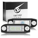 TECTICO LED Rear Number Plate Bulb SMD Bright White Canbus License Plate Lights Compatible with Volvo C30 C70 S40 S60 S80 V50 V60 V70 XC60 XC70 XC90, 2 Lamps