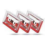 Blank Cassette Audio Tapes, Professional Recording Media 60 minutes Low Noice High Output Audio Cassettes, Suitable for Voice Recorded, Lectures, Seminars, Teaching -3 Pack