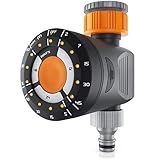 Brandson - Water Timer, Water irrigation control system, Irrigation system for Garden, Watering systems, Hose Timer with Weekly and Daily Programs Rain Delay for Lawns and Garden, 1/2" hose adapter