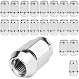 GAsupply 20pcs M12x1.5 Tapered Seat Alloy Wheel Nuts with 19 Hex, Compatible with Most Ford Focus Fiesta Fusion Escort Mondeo Kuga C-max, Closed End Lug Nuts Aftermarket Wheel Nuts(Chrome)