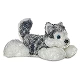Aurora, 31293, Mini Flopsie Husky Mush, 8In, Soft Toy, Grey and White
