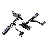 Astra Depot Black Forward Controls Foot Pegs Footrest Compatible For Harley Davidson Sportster 883 1200 XLH XL '91-03