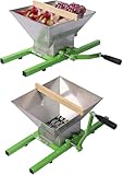 7l Fruit And Apple Crusher,Stainless Steel Portable Fruit Scratter Pulper,Manual Juicer Grinder With Handle,For Wine And Cider Pressing