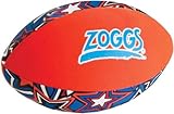 Zoggs Kid's Safe Neoprene Aqua Ball for All Ages - Orange/Blue with Star Print Pool Game,130 x 130 x 220 millimeters