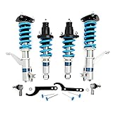 FAPO Coilover Adjustable Height Suspension, Mono-Tube, 16 Level Adjustable Damper Compatible with Honda Civic 2001-2005 EM ES with Honda Civic SI 2002-2005 EP3 with Acura Integra 2002-2006