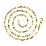 Ticome Gold Gangster Chain,Great for Fancy Dress Rapper, Chav, Hip Hop, Gangster Granny Costumes, Unisex Fancy Dress Billionaire Boy Accessory(Gold)
