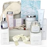 Jasmyn & Greene Relaxation Birthday Gifts for Women - Luxury Pamper Hamper Bath Set Gifts for Her with Lavender. Spa Sets for Mum with Organic Self Care Presents. Pamper Gift for Womens Birthday