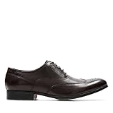 Clarks Men's Gilmore Wing Brogues, Brown (Burgundy Leather), 9.5 UK