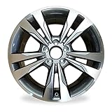 New Single 18" 18x8.5 Alloy Wheel for 2014 2015 2016 Mercedes-Benz E-Class E350 E400 Machined Grey OEM Design Replacement Rim