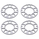YUCHENSHLP 4Pcs 10mm Wheel Spacer Alloy Aluminum Shims 4&5 Stud Universal Spacer 76mm Centre Bore 98mm-120mm PCD