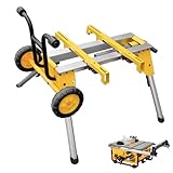 deawater DW7440RS Rolling Table Saw Stand – Portable, Heavy Duty & Compact – Easy Transport, Compatible with DEWALT DW744, DW745, and Other Table Saws