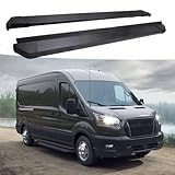 2PCS Running Boards Compatible with Ford Transit 2014-2025 Side Pedal Side Steps Side Steps nerf bar (Black)