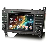 4GB+64GB 8 Core Android 14 DAB+ Car Stereo Head Unit for Mercedes BENZ C/G/CLC Class W203 W463 GPS Radio Wireless Carplay Android Auto WiFi 4G USB CD Bluetooth 5.0 DSP CANbus FM 7 inch IPS Touchscreen