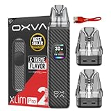 Oxva Xlim Pro 2 Pod Kit [Black Warrior] - Available in 24 colours, 2A Fast Charge, 1300mAh Battery, 0.56" Ultra-HD Color Screen - No Nicotine