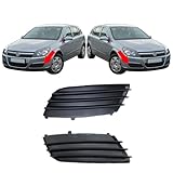 For Vauxhall Astra H Front Bumper Fog Light Grill Replacement Covers Pair Right and Left 2004-07 Pair