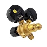 Gas Bottle Pressure Flow Regulator Dual Gauge Argon CO2 NITROGEN MIG TIG Welding (G5/8 Male)