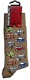 Tie Studio Morris Minors Vintage Cars Unisex Novelty Beige Ankle Socks Adult Size 6-11