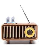 COLSUR Retro Radio, Portable Bluetooth Speaker with FM Vintage Radio, Small Radios Mains and 1500mAh Battery, Support TF Card/AUX/USB, MP3 Player, 5W Speaker, Bluetooth 5.3