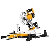 JCB 254mm Sliding Mitre Saw with Laser Guide & Dust Collection Feature, Bevel 90-45 Degrees & Soft Grip Handle, 5000rpm, 3 Year Warranty