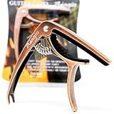Adagio Pro DELUXE CAPO Suitable For Acoustic & Electric Guitars With Quick Release And Peg Puller In Bronze RRP £10.99